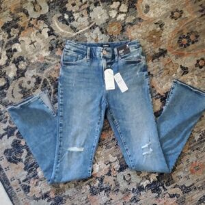 Blue Distressed Women's Jeans